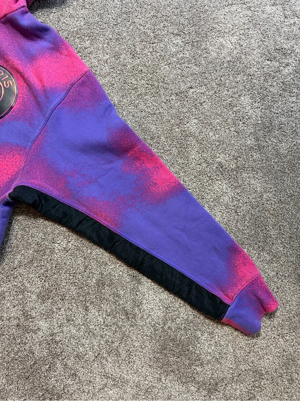 Jordan x Paris Saint-Germain Fleece Pink/Purple Tie Dye Hoodie size XL Psychic